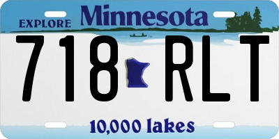 MN license plate 718RLT