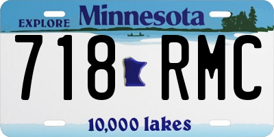 MN license plate 718RMC