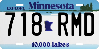 MN license plate 718RMD