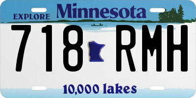 MN license plate 718RMH