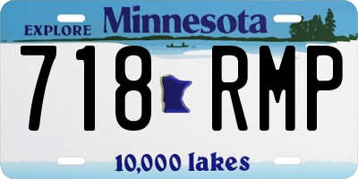 MN license plate 718RMP