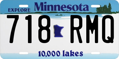 MN license plate 718RMQ