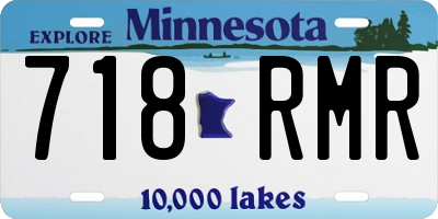 MN license plate 718RMR
