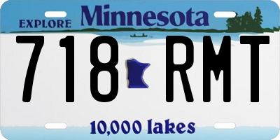 MN license plate 718RMT