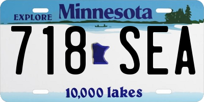 MN license plate 718SEA