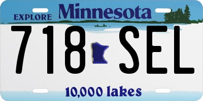 MN license plate 718SEL