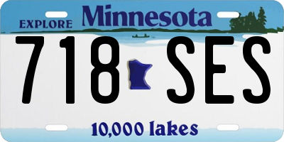 MN license plate 718SES