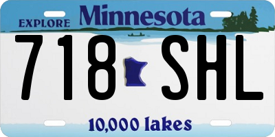 MN license plate 718SHL