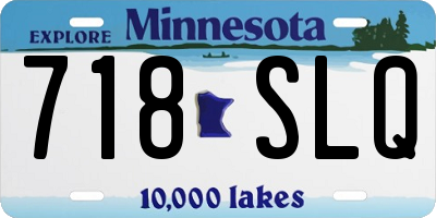 MN license plate 718SLQ