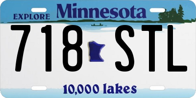 MN license plate 718STL