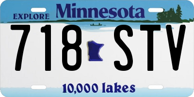 MN license plate 718STV