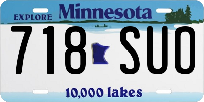 MN license plate 718SUO