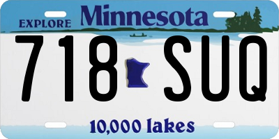 MN license plate 718SUQ