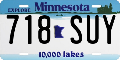 MN license plate 718SUY