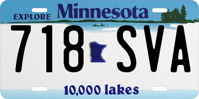 MN license plate 718SVA