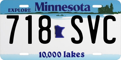 MN license plate 718SVC