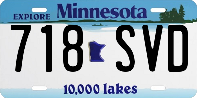 MN license plate 718SVD