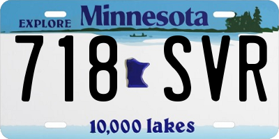 MN license plate 718SVR