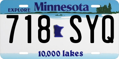 MN license plate 718SYQ
