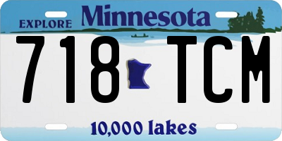 MN license plate 718TCM