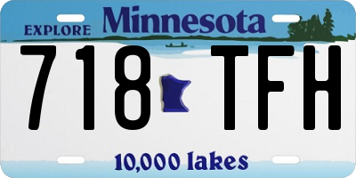 MN license plate 718TFH