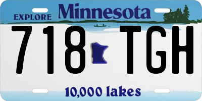 MN license plate 718TGH