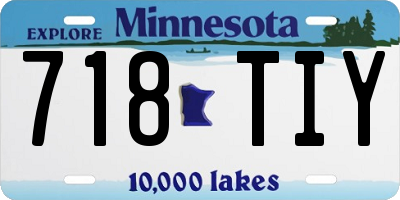 MN license plate 718TIY