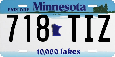 MN license plate 718TIZ