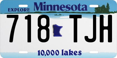 MN license plate 718TJH
