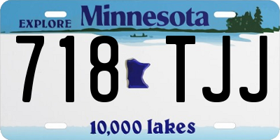 MN license plate 718TJJ