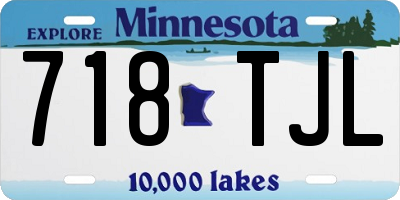 MN license plate 718TJL