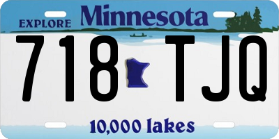 MN license plate 718TJQ