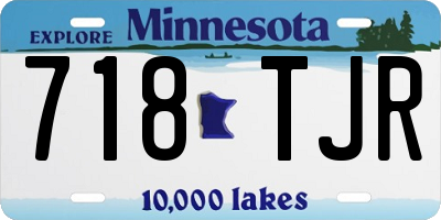 MN license plate 718TJR