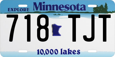 MN license plate 718TJT