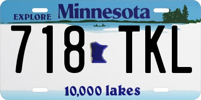 MN license plate 718TKL