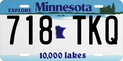 MN license plate 718TKQ