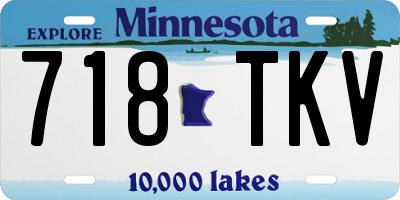 MN license plate 718TKV