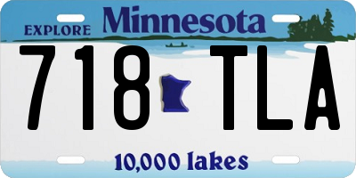 MN license plate 718TLA