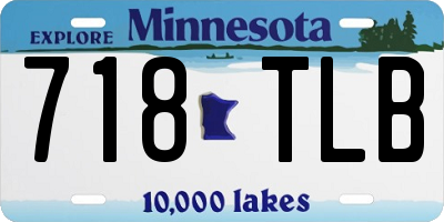 MN license plate 718TLB