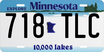 MN license plate 718TLC