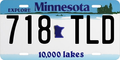 MN license plate 718TLD