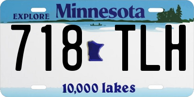 MN license plate 718TLH