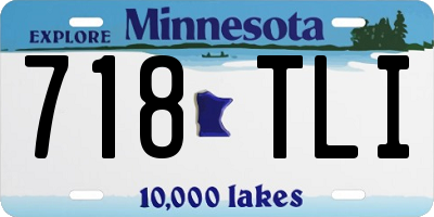 MN license plate 718TLI