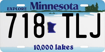 MN license plate 718TLJ