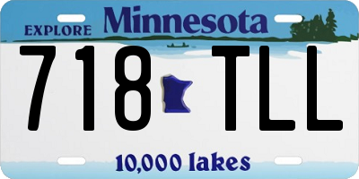 MN license plate 718TLL