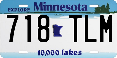 MN license plate 718TLM