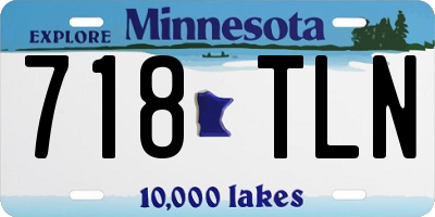 MN license plate 718TLN