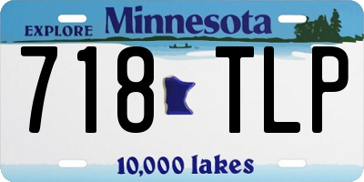 MN license plate 718TLP