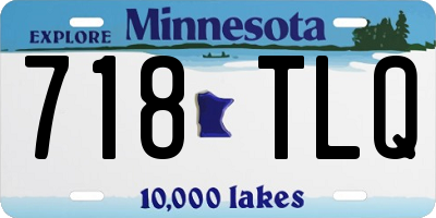 MN license plate 718TLQ