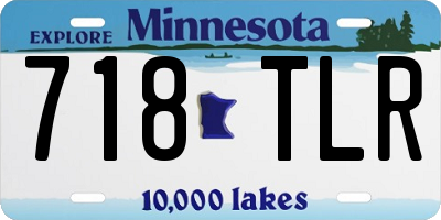MN license plate 718TLR